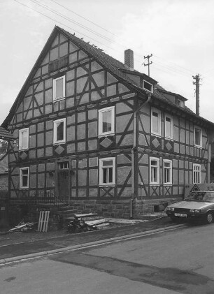 Fachwerkhaus (Fachwerkhaus); Burghaun, Brunnenstraße 27