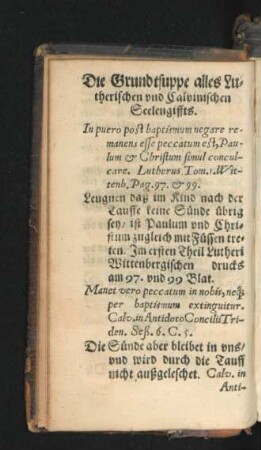 Die Grundtsuppe alles Lutherischen und Calvinischen Seelengiffts.