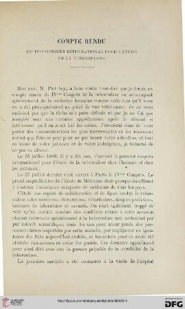 3.Ser. 9.1898: Compte rendu du IVme congrès international pour l'étude de la tuberculose