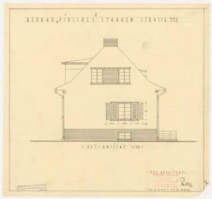 Wohnhaus Pirschel, Berlin-Spandau: Ansicht Osten 1:50