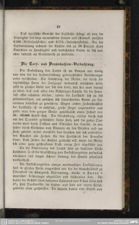 Die Torf- und Braunkohlen-Verkohlung