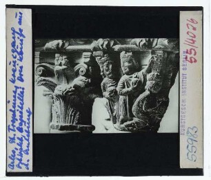 Arles, St. Trophime : Kreuzgang, Osttrakt, Kapitell, Drei Könige und die Anbetung