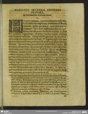 Praefatio Secundae Editione Praefixa