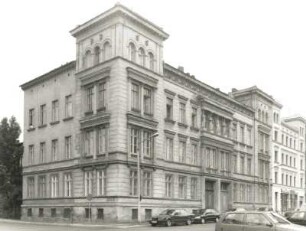 Görlitz, Wilhelmsplatz 12/13. Wohnhaus (um 1875). Eckansicht