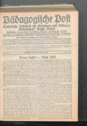 Neues Jahr! - Neue Zeit?