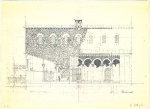 Döllgast, Hans; München; Basilika St. Bonifaz, Wiederaufbau - Empore (Innenraumperspektive)