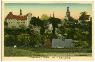 Taubenheim. Schloss und Kirche