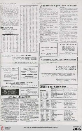 Nr. 13 (27. März 1938), S. 3-4: Preisberichte
