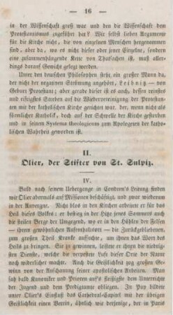 16-22 Olier, der Stifter von St. Sulpice : IV.