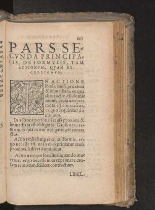 Pars Secvnda Principalis, De Formvlis, Tam Actionvm, Qvam Exceptionvm.