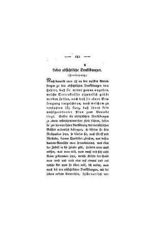 Ueber absichtliche Denkübungen : (Fortsetzung)