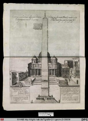 Ein Obelisk in Rom.