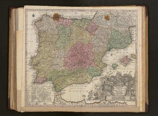 Novissima et accuratissima Regnorum Hispaniae et Portugalliae Mappa Geographica