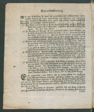 Vorerinnerung.