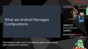 The Power of EMM: deploy enterprise-ready apps faster