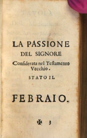 La passione del Signore, 2. Considerata nel testamento vecchio