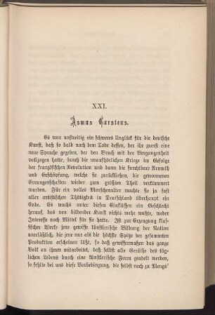 XXI. Asmus Carstens.