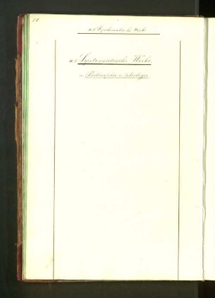 a. Philosophie u. Teleologie.