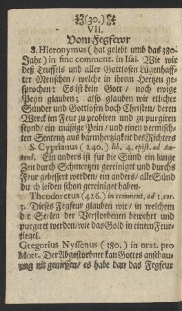 VII. Vom Fegfewr