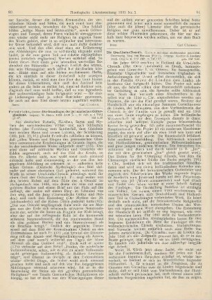 83-84 [Rezension] Friedrichs, Gustav, Die Grundlagen des germanischen Götterglaubens