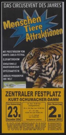 Menschen Tiere Attraktionen, Berlin, 2004
