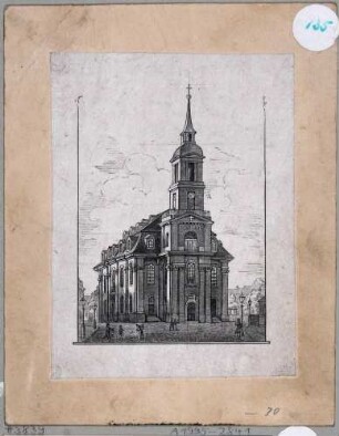 Die Annenkirche in Dresden an der Annenstraße