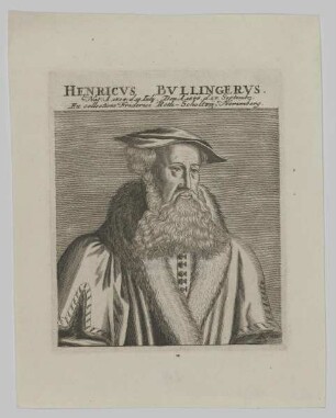 Bildnis des Henricvs Bvllingervs