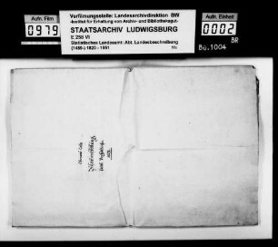 Zusammenstellung der wichtigsten Gegebenheiten im Oberamtsbezirk, von Finanzassessor Karl Eduard Paulus