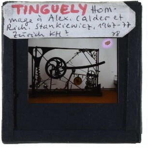 Tinguely, Homage à Alexander Calder et Richard Stankiewicz
