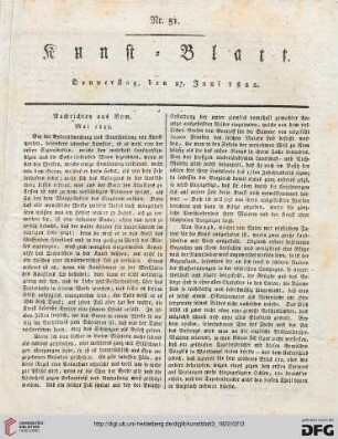Nr. 51-60 (27. Juni - 29. Juli 1822)