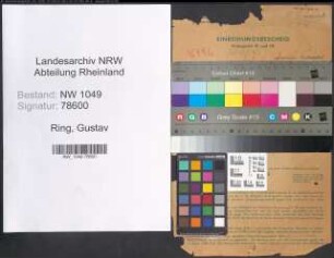 Entnazifizierung Gustav Ring , geb. 08.08.1907 ()