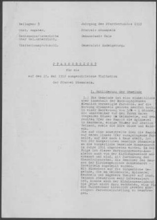 Stammheim (Calw): Pfarrbericht 1953