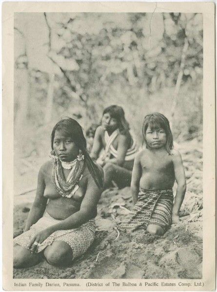 Indianische Familie aus Panama