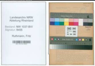Entnazifizierung Fritz Ruthmann , geb. 06.05.1907 ()