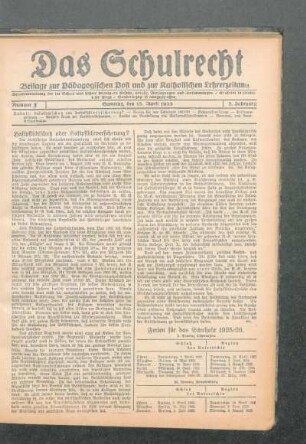 Ferien für das Schuljahr 1925/26