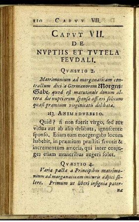Caput VII. De nuptiis et tutela feudali.