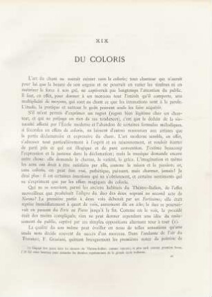 XIX. Du coloris