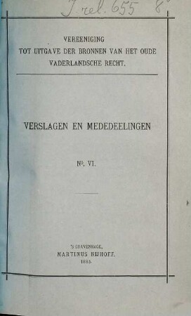 Verslagen en mededeelingen. [1.] 1885, Nr. 6