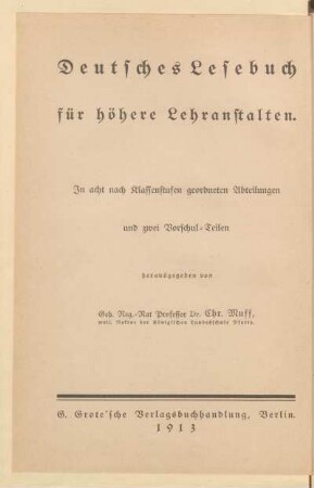 Abteilung 2, [Schülerband]: (Für Septima)