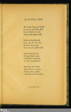 Kleines Lied