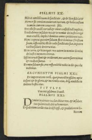 Psalmus XXI. - Psalmus XXX.
