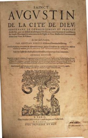 De la cité de Dieu