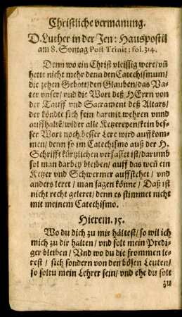 Christliche vermanung.