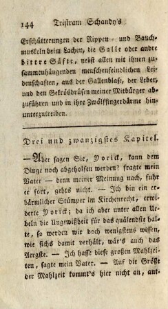 Drei und zwanzigstes Kapitel
