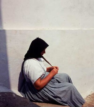 Alónnisos, Chora. Frau in Tracht