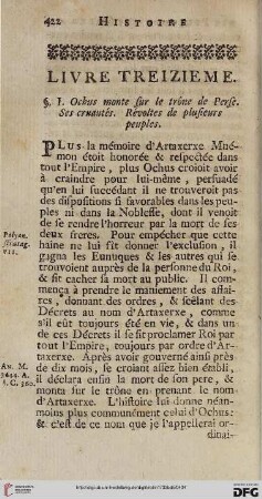 Livre treizième