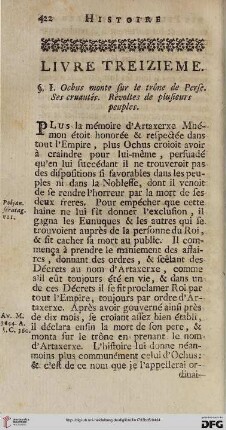 Livre treizième