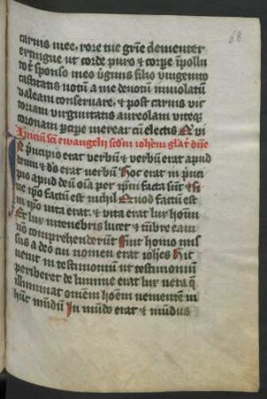 Prolog des Johannes-Evangelium, lat.