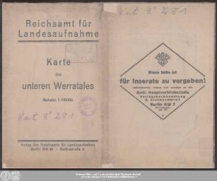 Karte des unteren Werratales