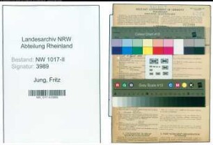 Entnazifizierung Fritz Jung , geb. 08.11.1903 (Monteur)
